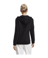 adidas 3S Kapuzenjacke Damen Schwarz Weiss - schwarz
