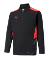 PUMA individualCUP HalfZip Sweatshirt Kids F43 Schwarz Pink F43 - schwarz