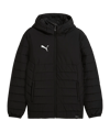 PUMA teamAdditions Padded Kapuzenjacke Schwarz F03 - schwarz