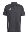 adidas Tiro 24 Comp Poloshirt Schwarz Grau