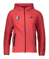 Nike SC Freiburg Tech Fleece Hoody Rot F672 - rot