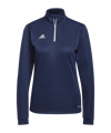 adidas Entrada 22 HalfZip Sweatshirt Damen Blau - blau