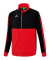 Erima Six Wings Trainingsjacke Kids Rot Schwarz - rot