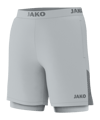 JAKO 2-in-1 Power Short Damen Grau F522 - grau