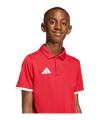 adidas Entrada 26 Polo Kids Rot - rot