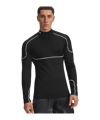 Under Armour Cold Weather Grid Longsleeve Mock Schwarz F001 - schwarz