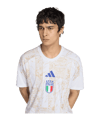 adidas FIGC Italien PRE T-Shirt Weiß - weiss