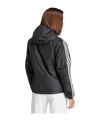 adidas Essentials 3-Stripes Kapuzenjacke Schwarz - schwarz