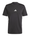 adidas 3 Stripes T-Shirt Schwarz - schwarz