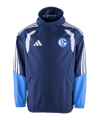 adidas FC Schalke 04 Team Regenjacke Blau - blau