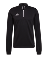 adidas Entrada 22 HalfZip Sweatshirt Schwarz - schwarz