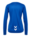 Hummel Run Trikot langarm Damen Blau F7045 - blau