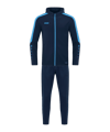 JAKO Power mit Kapuze Trainingsanzug Kids Blau F910 - blau