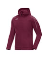 Jako Classico Kapuzenjacke Dunkelrot F14