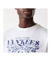 New Era MLB New York Yankees Floral Graphic Oversized T-Shirt Weiss - weiss