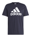 adidas Essentials Single Jersey Big Logo Tee Blue