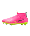 Nike Jr Air Zoom Mercurial Superfly IX Academy FG/MG Luminous Kids Pink Gelb F605 - rosa