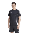 adidas Tiro 24 T-Shirt Schwarz Weiss Tall Größe - schwarz