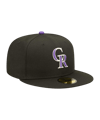 New Era Colorado Rockies 59Fifty Cap Schwarz - schwarz