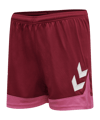 Hummel Lead Poly Shorts Damen Rot F3584