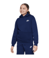 Nike Club Fleece Hoody Kids Blau F410