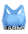 Under Armour UA HG Mid Branded-BLU Sport-BH Damen Blau F465