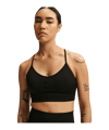 Nike Dri-Fit Seamless Sport-BH Damen Schwarz F010 - schwarz