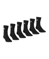 adidas Crew 6er Pack Socken Schwarz - schwarz