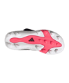 adidas Predator Club Hook and Loop FG/MG Chaos vs Weiß - weiss