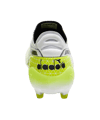 Diadora Brasil Elite Tech GR FG Weiss Schwarz Gelb FC5702 - weiss