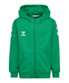 Hummel Go 2.0 Chevron Kapuzenjacke Kids Grün F6235