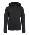 adidas Tiro Travel Hoody Kids Schwarz