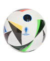 adidas Fussballliebe TRN Trainingsball EM 2024 Weiss Schwarz Blau - weiss