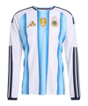 adidas Argentinien Authentic Trikot Langarm Home WM 2026 Weiß - weiss