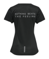 Newline Statement T-Shirt Running Damen F2001 - schwarz