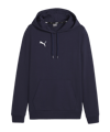 PUMA teamGOAL Casuals Hoody Damen Blau F06 - dunkelblau