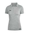 Jako Premium Basics Poloshirt Damen Grau F40 - grau