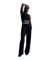 Nike Pro 365 Crop Tanktop Damen Schwarz F010 - schwarz