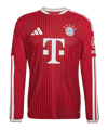 adidas FC Bayern München Authentic Trikot Langarm Home 2026/2027 Rot - rot