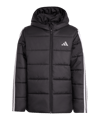 adidas Essentials 3 Stripes Padded Winterjacke Schwarz - schwarz