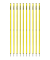 Cawila Academy Slalomstangen 10er Set (33mmx180cm) Gelb - gelb