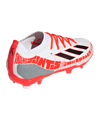 adidas X Speedportal Messi.1 FG Kids Balon te Adoro Weiss Schwarz Rot - weiss