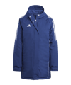 adidas Tiro 24 Kapuzenjacke Damen Blau Weiss