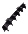 Cawila Hürdenadapter für Trainingsstangen mit 25mm Durchmesser Schwarz - schwarz