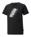 PUMA Power Logo T-Shirt Kids Schwarz F01 - schwarz