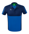 Erima SIX WINGS Poloshirt Blau - blau