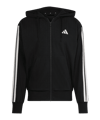 adidas Essentials 3 Stripes Kapuzenjacke Schwarz Hoodie Black - schwarz