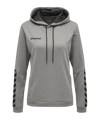 Hummel Authentic Poly Hoody Damen Grau F2006