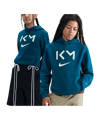 Nike Kylian Mbappe Club Hoody Kids Grün F301 - gruen