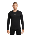 Nike Pro Warm Sweatshirt Schwarz F010 - schwarz